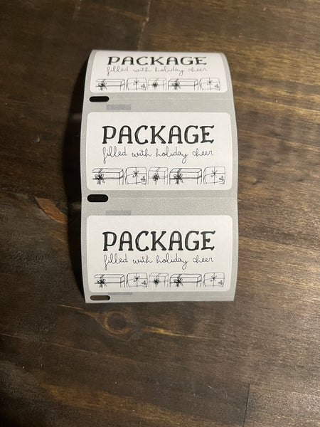 Package filled with Holiday Cheer Thermal sticker